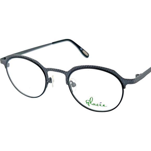 Glacee' 6868 Unisex Eyeglass Frame C3 Black Gun